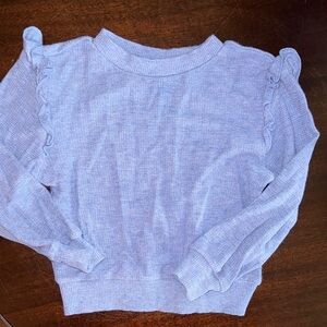 Little Sleepies Light Lavender Ruffle-Shoulder Long Sleeve Tee
